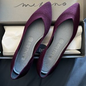 *SOLD* Rothy’s *RARE & RETIRED* Aubergine Merino point size 8